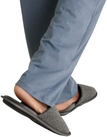 Marks and Spencer Men's Jersey Mule Slipper, Light Grey, XL | Image 2