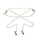 Nippelklemmen Brustwarzen, BDSM Nippelklemmen Brustwarzen Nipple Clamps, Edelstahl Nippelklemmen, Einstellbare Nippel Klemmen Nipple Clamps, BDSM Bondage Sex Toys(Golden)