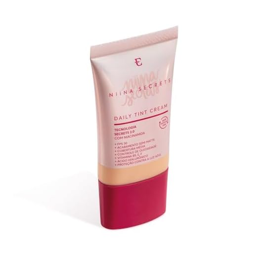 Base Líquida Daily Tint Cream Niina Secrets 25ml Eudora cor 3