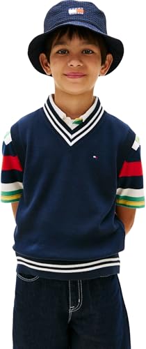 Gilet Col V Tommy Hilfiger pour Enfant : Confort et Élégance au Quotidien
