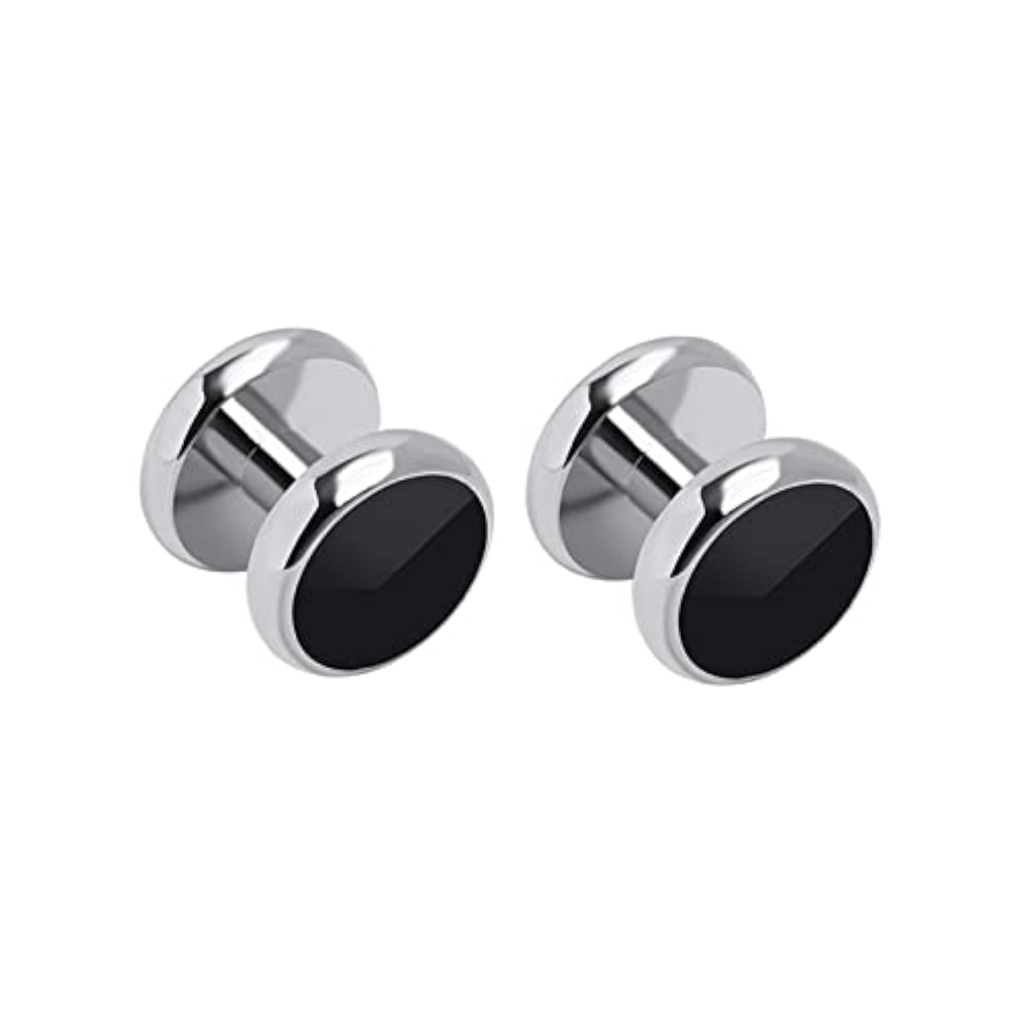 Men's Classic Cufflinks and Studs Set for Tuxedo Shirts, 2 Studs