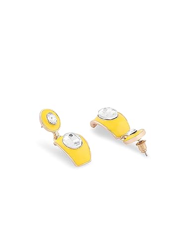 Enamel Contemporary Drop Earring For Women