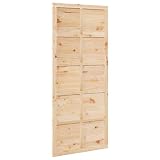vidaXL Puerta Corrediza Natural 100 x 2, Separador de Espacios y decoración del hogar