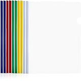 IBXWMNG 10 Stück A4 Sliding Bar Binder,Kunststoff A4 Sliding Bar Binder,Ordnerschieber,A4 Kunststoff Bericht Abdeckungen,Klemmschienen A4,Schiebebinder A4,Klar A4 Sliding Bar Binder