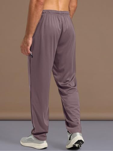 Image of Pinkmint Men's Cotton Comfort Fit Drawstring Track Pants with Side Pockets | Relaxed Fit | Men's Cotton Joggers