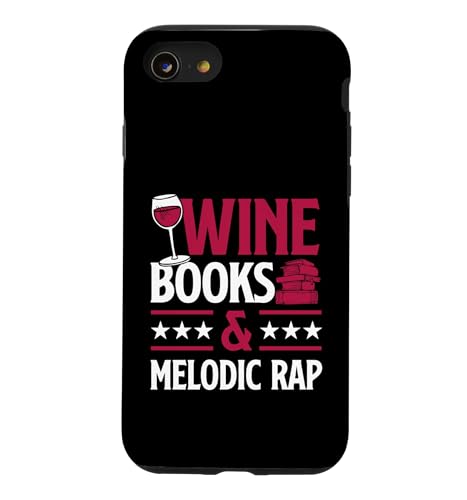 Carcasa para iPhone SE (2020) / 7/8 Libros de Vino y Rap melódico Lectura de Libros amorosos del Vino Tinto