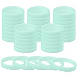 PATIKIL Glow in The Dark Bracelets, 60 Pcs Unisex Silicone Sports Glow Wristbands for Sports Party Games Fashion Decorations Light Green
