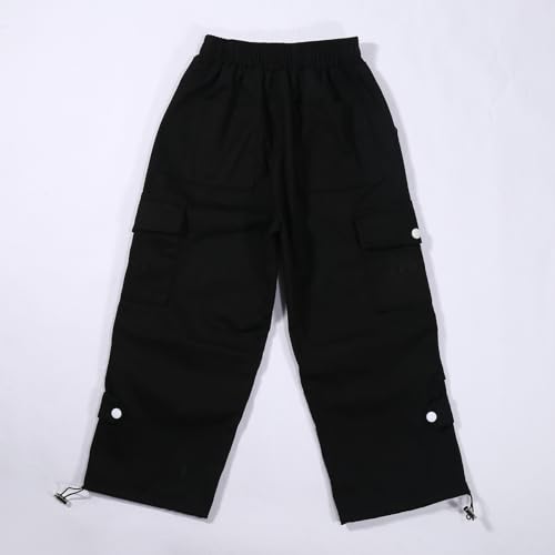 Boys Camo Pants Kids Pull on Elastic Waist Casual Loose Jogging Bottoms Elastic Cuffed Cargo Joggers 8-10 Years4