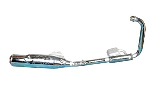 Image of SILENCER'S for Bajaj Pulsar DTSI 150cc 180cc. It Comes with 3 pcs of COMPLIMENTARY Heat Protection Shields /Covers amounting to Rs. 470 at no Extra Cost. (Simple Nickel Chrome)