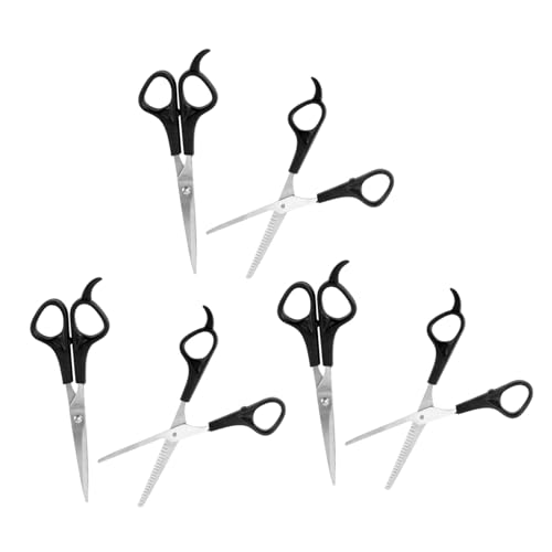 HONITANO 6pezzi Forbici Per Inossidabile Forbici Piane Per Uso Domestico e Professionalper Famiglie e Parrucchieri