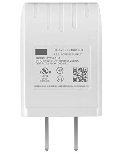 image for 【UL Listed】 Yuxh E-Reader Charger Plug, USB Wall Charger 5V 1A AC 