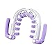 Menolana Roller Wheels Massage Roller Travel Multipurpose Muscle Relaxation Stick for Foot Wrist Back Thigh, Purple