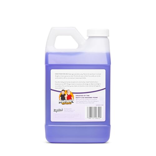 Image of Liquified RV Toilet Treatment - Black Holding Tank Digester - Odor Eliminator - Lavender Scent - Matts RV Reviews (Lavender, 64oz)