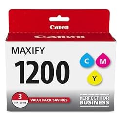 Canon MAXIFY PGI-1200 3Color Multi Pack Ink Compatible to MB2120, MB2720, B2020, MB2320, Cyan, Magenta, Yellow
