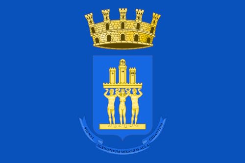 Drapeau Large Agrigento 90x150cm au format paysage de 1.35m² - 2