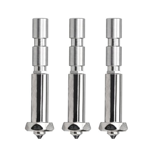 3pcs 0.4MM 0.6MM 0.8MM Integrated Hardened Steel Nozzles for Kobra 3 Max Combo Quick-Swap High Flow High Speed Throat Tu