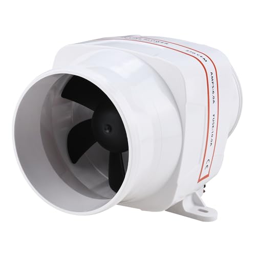 Yaegoo 4" Marine Boat DC 12V Electric in Line Bilge Air Blower 4 Inch in-Line Marine Bilge Air Blower 270 CFM by Yaegoo - Image 6