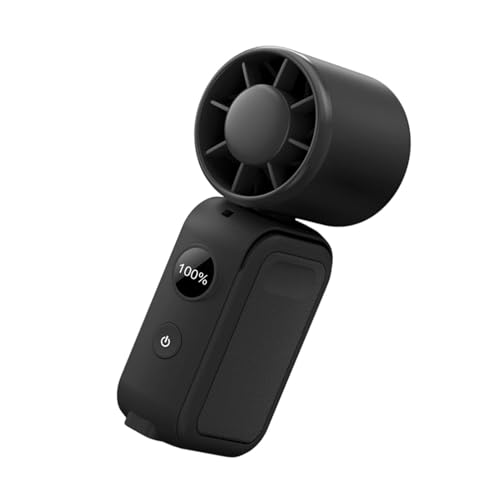 Mini ventilador de clip portátil y recargable para ropa con pantalla digital integrada 8