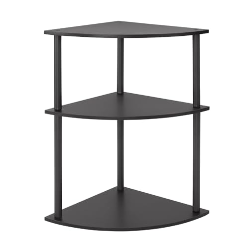 JOIN IRON Desktop Corner Stand, 3 Level Corner Storage Organizer, for Small Spaces, Home Office...