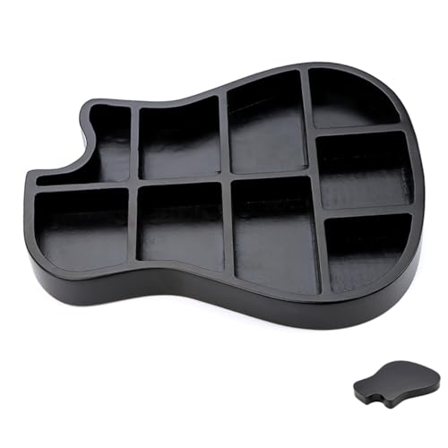Toddmomy Box Pick Storage Box Guitar Accessories Organizer Guitar Pick Organizer Picks Case Instrument Pick Container Guitar Picks Guitar Pick Holders Guitar Pick Supplies Black Plastic