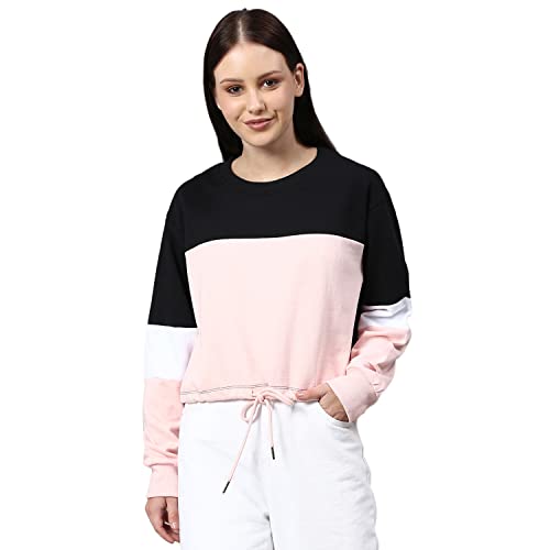 Image of Campus Sutra Cotton Women Hooded Sweatshirt