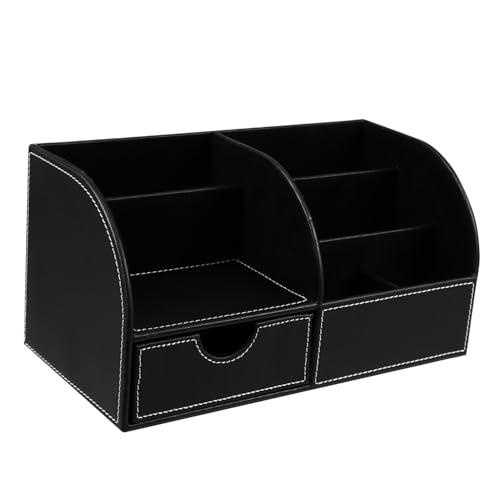 Porte stylo cuir PU multifonction avec compartiments de rangement - 2