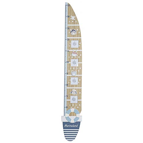 Hogar y Mas Medidor de Altura Infantil de Madera, Diseño Vela de Barc