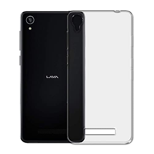 Image of COVERBLACK Rubber Silicone Back Cover for Lava Z50 - Transparent