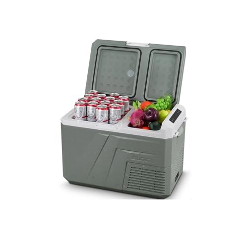 WRWRW Refrigerador portátil for coche de 25, 30 y 40 litros, 12/24 V CC, 100-240 V CA, con compresor de doble zona, apto for camping.(40L)
