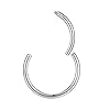 Silver Nose Rings 16 Gauge Hoop Earrings For Women - 16g Nose Hoop Septum Jewelry Surgical Steel Septum Clicker Lip Rings - 10mm 2pcs #5