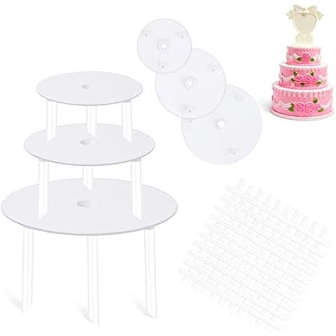 Vicloon Soporte Tartas Plástico 3 Capas Cover