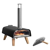 BOSKA Pizza Oven Outdoor Pro Pellet - Portable Pellet Pizza Oven - Pizza in 90s seconds - Wood Pellets - Outdoor Cooking - Includes Bottle Opener and Pizza Stone