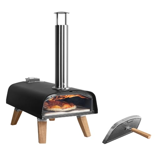 BOSKA Pizza Oven Outdoor Pro Pellet - Portable Pellet Pizza Oven - Pizza in 90s seconds - Wood Pellets - Outdoor Cooking - Includes Bottle Opener and Pizza Stone