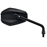 デイトナ(Daytona) バイク ミラー 10mm 逆ネジ 耐振 広角 ハイビジミラー エッジ ロー ブラック 右専用 片側1本 14949