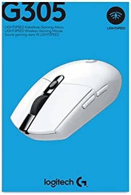 Logitech G305 Lightspeed Wireless Gaming Mouse, Technologia Łączności Bezprzewodowej Lightspeed Nowej Generacji Teraz Dostępna Dla Wszystkich Graczy, Pc/Mac/Chromebook - Biały,910-005291