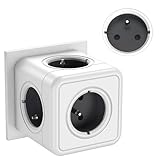 Conception Multiprise cube : La multiprise présente une conception cubique compacte et robuste, empêchant les câbles connectés de s’emmêler et garantissant un environnement électrique sûr.