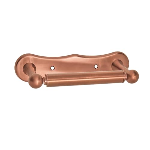 Milano Elizabeth Traditional Bathroom Wall Mounted Toilet Roll Paper Holder - Brushed Copper