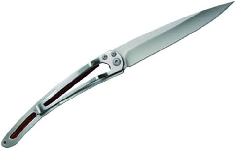 Miniatura 3 de Deejo - Cuchillo de bolsillo plegable ultraligero con clip para cinturón, versión de madera de coral, 1.3 onzas, hoja fina y afilada, acero