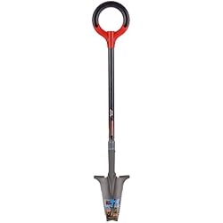 Root Slayer 23311 Perennial Garden Shovel, Fiberglass Shaft, Red