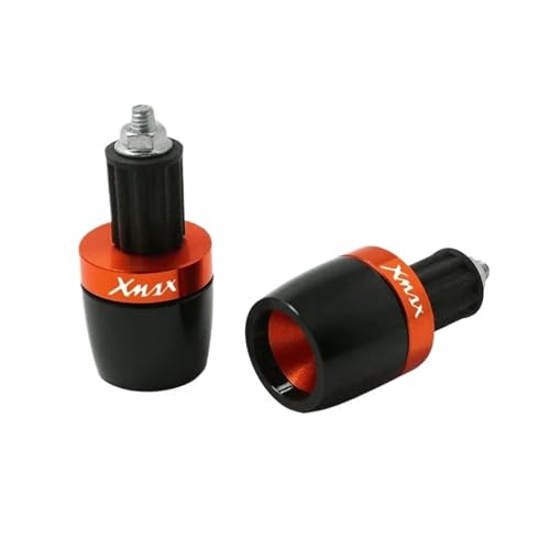 Embouts de guidon moto 7/8 XMAX amortisseurs de vibration orange