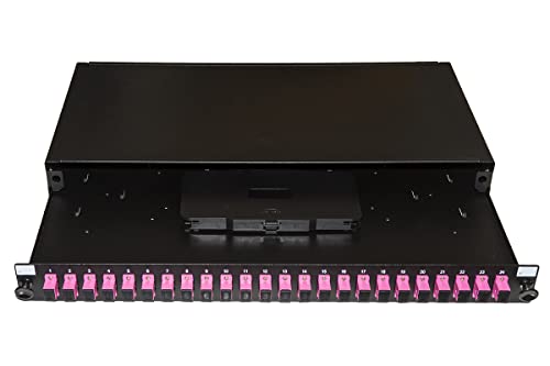 Link LK24SC4 Pannello Fibra Ottica 19" Con 24 Adattatori Sc Simplex OM4 Profondita' 250 Mm Colore Nero - 2
