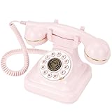 Audio-Gästebuch-Hochzeits-Telefon kann individuelle Audio-Gästebücher für Hochzeiten, Bankette und Partys aufnehmen und unterstützt die Wiedergabe von Stimmermittlungen auf dem Gerät selbst. (rosa)