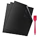 Tapis de Cuisson pour Barbecue, Tapis Barbecue Set, Non Stick Four en Téflon Tapis de Cuisson, Réutilisable, Nettoyage Facile et Anti-adhérent, Peut être coupé (40 * 50cm)
