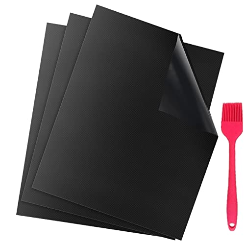 Tapis de Cuisson Barbecue, Tapis Barbecue Set, Non Stick Four en Téflon Tapis de Cuisson, Réutilisable, Nettoyage...