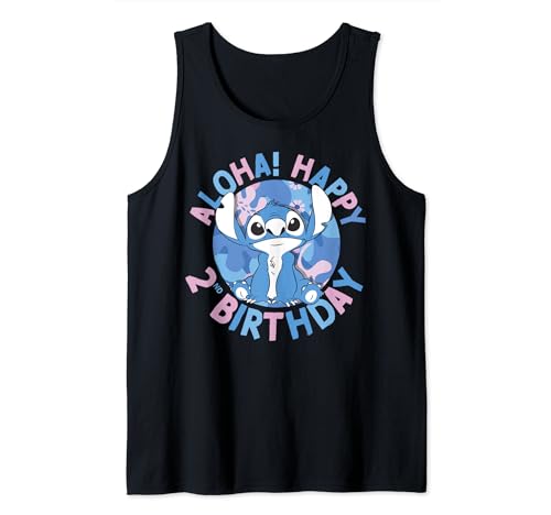 Débardeur Lilo et Stitch haut été enfant 2 ans anniversaire Aloha
