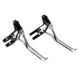LatoYard Leichtes V-Bremshebel 64g Set für Brompton Extralite für 14 16 20 Zoll BMX Fahrrad