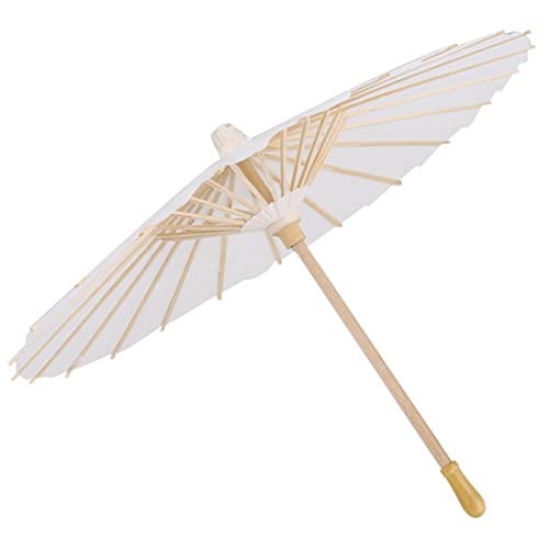 Guarda-chuva decorativo de papel branco, guarda-sol, decoração escolar, adereço fotográfico /1273
