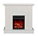 EL Fuego Elektrokamin Trondheim S Kamin Dekokamin Kaminofen Elektroofen Ofen MDF Weiss