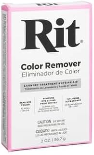 2oz. Rit Color Remover - Removes Stains from Cotton, Linen, Wool, Rayon, and Ramie - Bulk 12 Pack