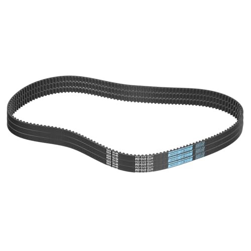 sourcing map 3pcs HTD-5M Rubber Timing Belt 162 Teeth, 810mm Pitch Length x 9mm Width x 3.6mm Height, Closed Loop Pulley Timing Belt